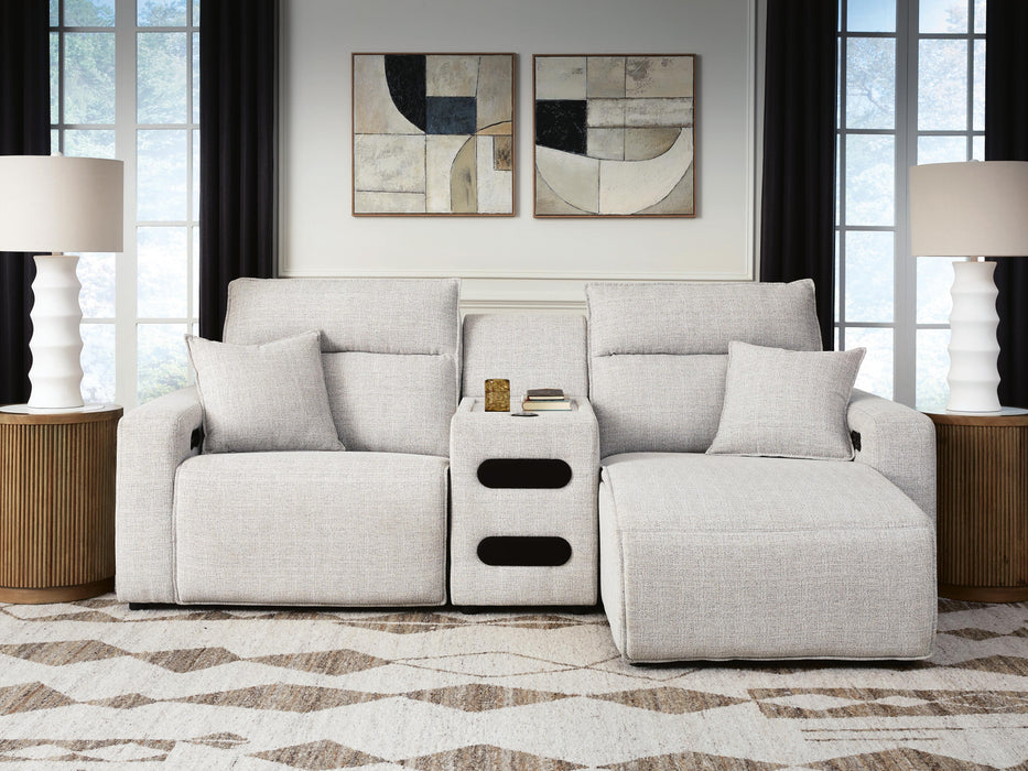 Five Star Furniture - Modmax II Power Reclining Sectional with Chaise and Audio Console