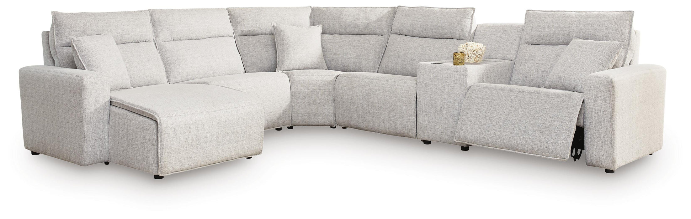 Five Star Furniture - Modmax II Power Reclining Sectional with Chaise and Console