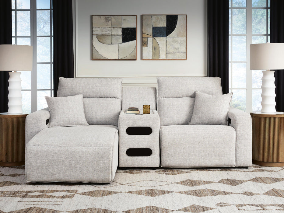 Five Star Furniture - Modmax II Power Reclining Sectional with Chaise and Audio Console