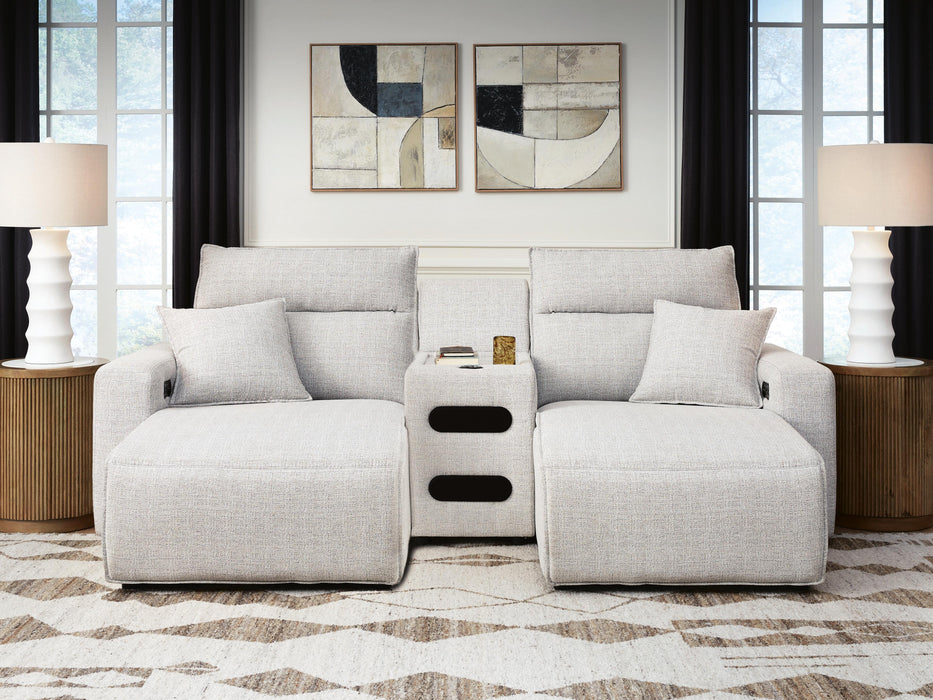 Five Star Furniture - Modmax II Power Reclining Sectional with Chaise and Audio Console