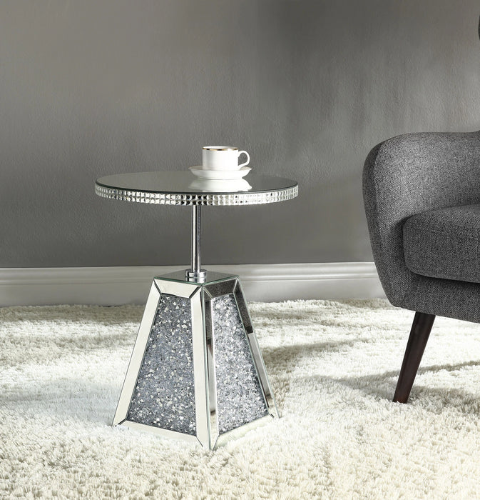 Five Star Furniture - Noralie Mirrored & Faux Diamonds Accent Table