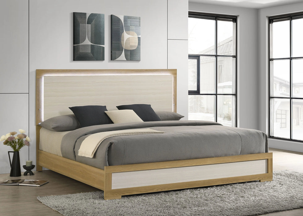 Five Star Furniture - Hyland Panel Bed with LED Lighting
