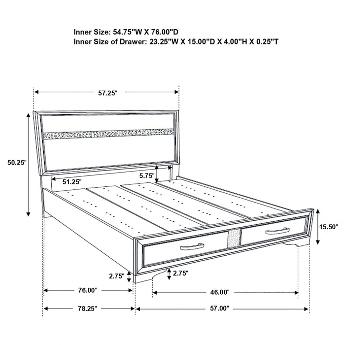 Five Star Furniture - Miranda Panel Platform Storage Bed