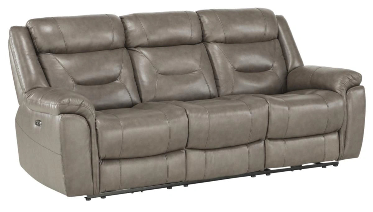 Five Star Furniture - Danio Power Double Reclining Sofa with Power Headrests in Brownish Gray 9528BRG-3PWH