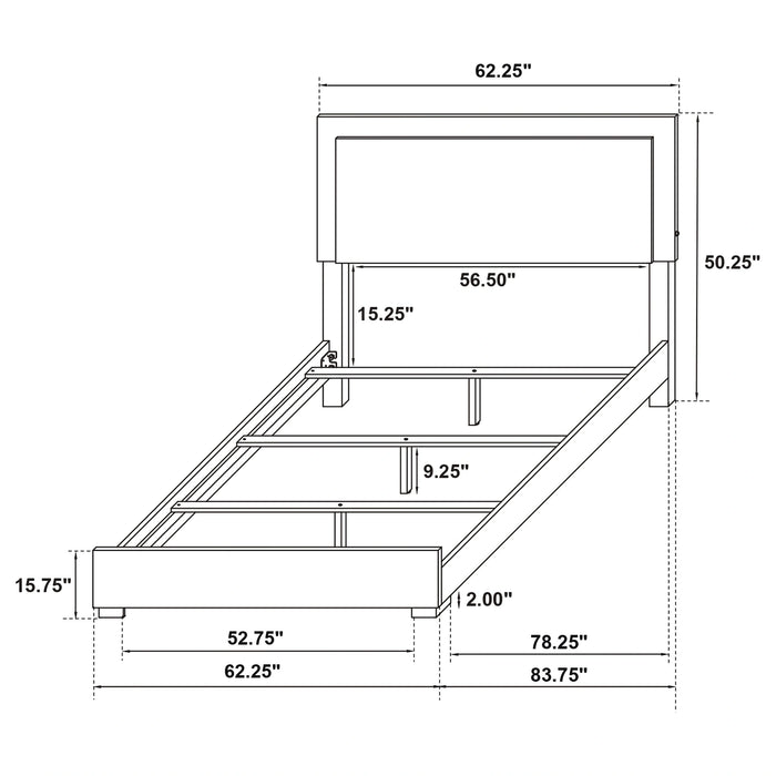 Five Star Furniture - Marceline Panel Bed with LED Lighting