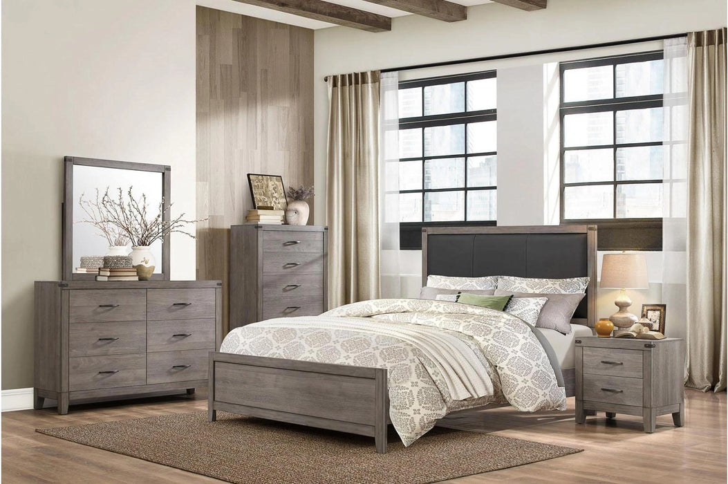 Five Star Furniture - Woodrow Queen Panel Bed in Gray 2042-1*