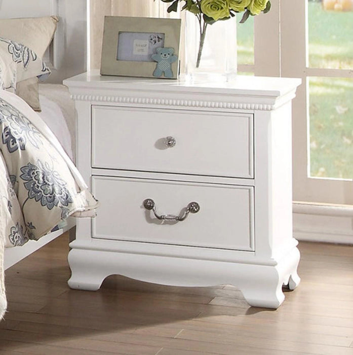 Five Star Furniture - Lucida 2 Drawer Nightstand in White 2039W-4