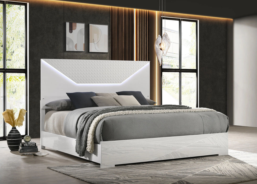 Five Star Furniture - Ives Panel Bed with LED Lighting
