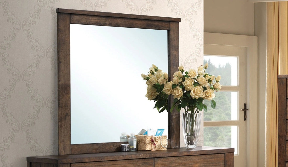 Five Star Furniture - Acme Merrilee Landscape Mirror in Oak 21684