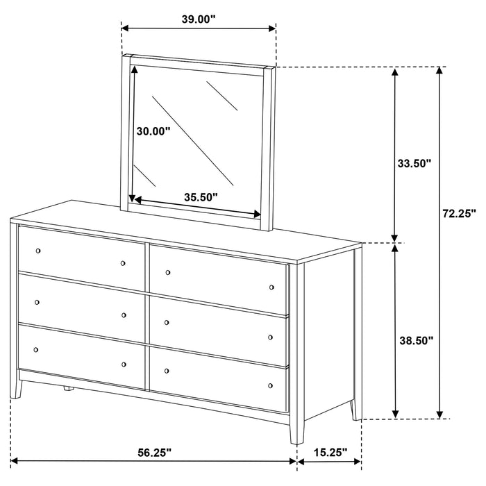 Five Star Furniture - Wilkes Dresser with Mirror