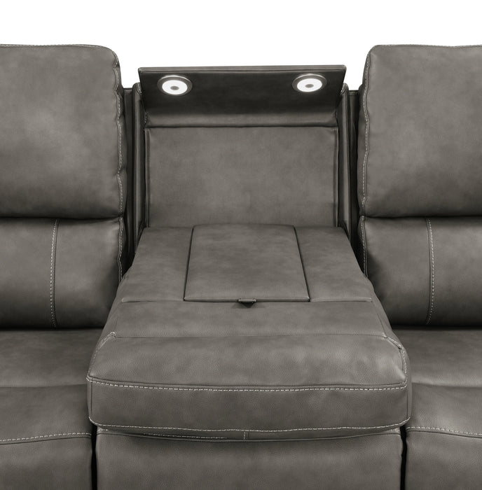 Five Star Furniture - Brickston Triple Power Reclining Sofa Set