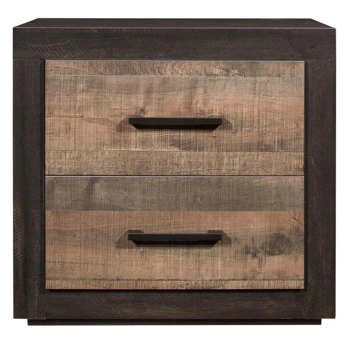 Five Star Furniture - Miter Nightstand in Rustin Mahogany & Dark Ebony 1762-4