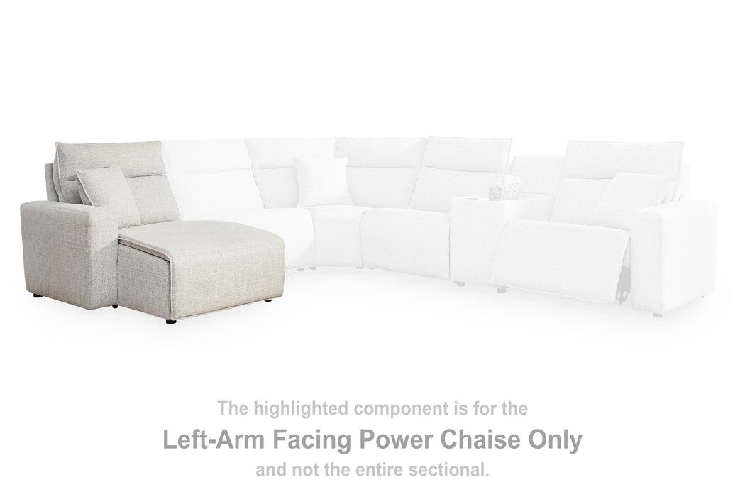Five Star Furniture - Modmax II Reclining Sectional with Chaise and Audio Console