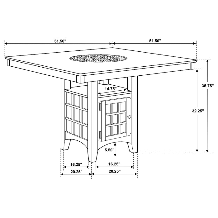 Five Star Furniture - Gabriel Counter Height Dining Table