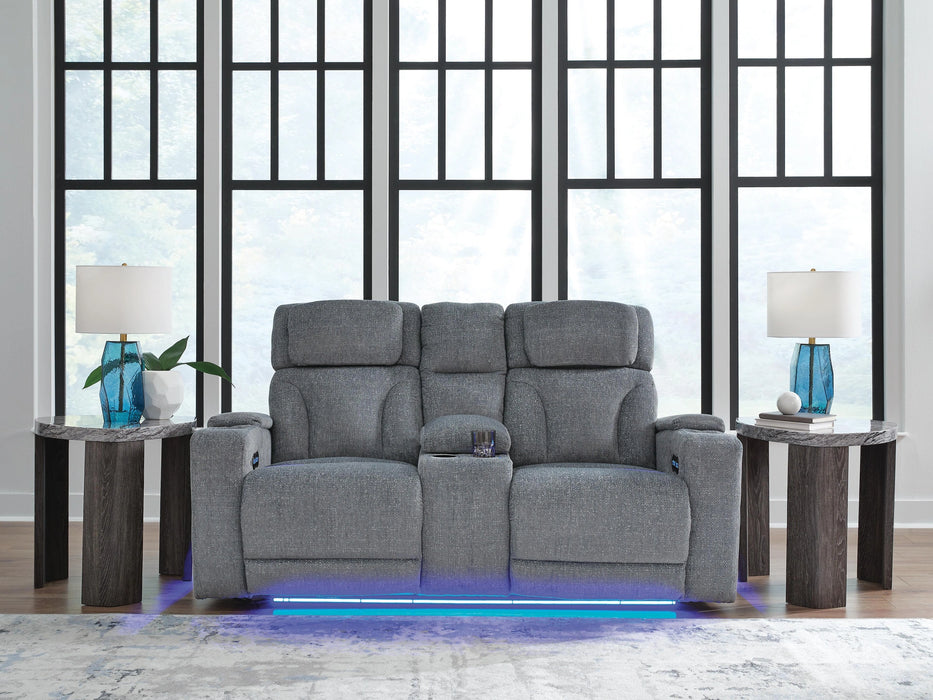 Five Star Furniture - Studio Cave Power Reclining Loveseat with Console