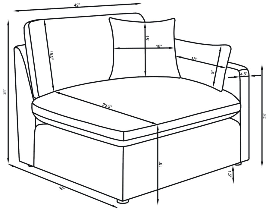 Five Star Furniture - Hobson Corner Chair Sectionals