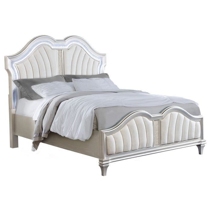 Five Star Furniture - Evangeline Panel Bed with LED Lighting
