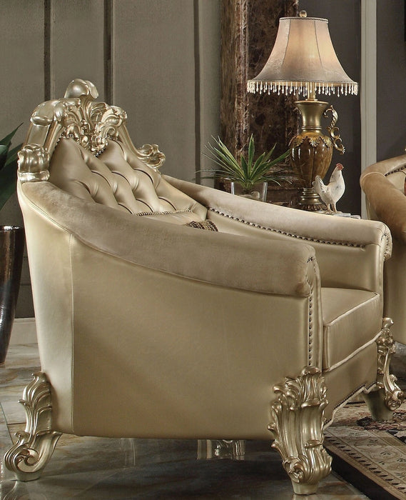 Five Star Furniture - Acme Dresden Living Room Chair in Gold Patina 53122