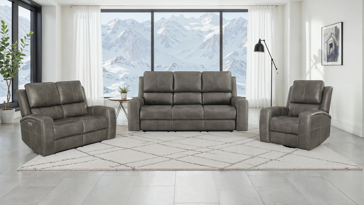 Five Star Furniture - Brickston Triple Power Reclining Loveseat
