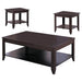 Five Star Furniture - Brooks 3-piece Occasional Table Set with Lower Shelf Cappuccino image