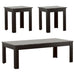 Five Star Furniture - Rhodes 3-piece Faux-marble Top Occasional Table Set Black image