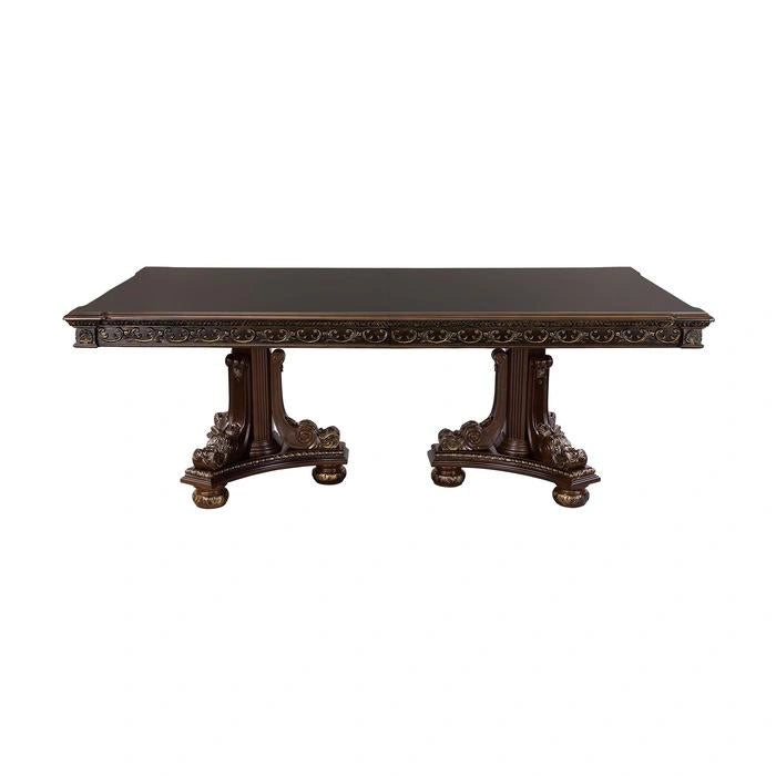 Five Star Furniture - Catalonia Rectangular Pedestal Dining Table in Cherry 1824-112