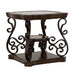 Five Star Furniture - Laney End Table Deep Merlot and Clear image