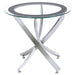 Five Star Furniture - Brooke Glass Top End Table Chrome and Black image