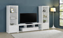 Five Star Furniture - Jude 3-piece Entertainment Center With 71" TV Stand White High Gloss image