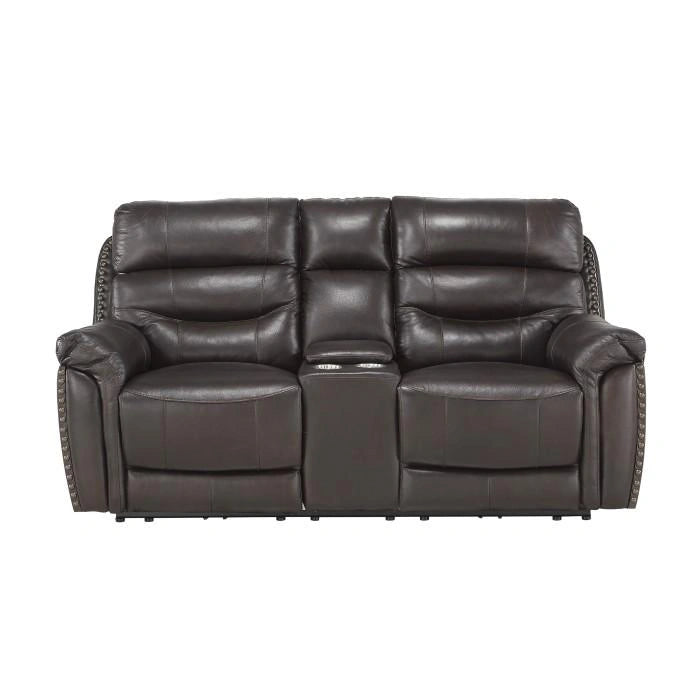 Five Star Furniture - Lance Power Double Reclining Loveseat with Power Headrests in Brown 9527BRW-2PWH