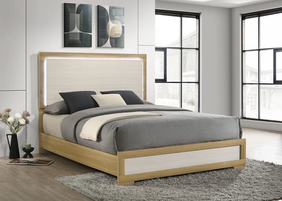 Five Star Furniture - Hyland Panel Bed with LED Lighting