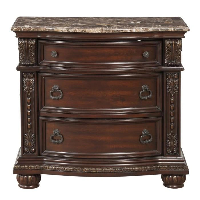 Five Star Furniture - Cavalier Nightstand in Dark Cherry 1757-4