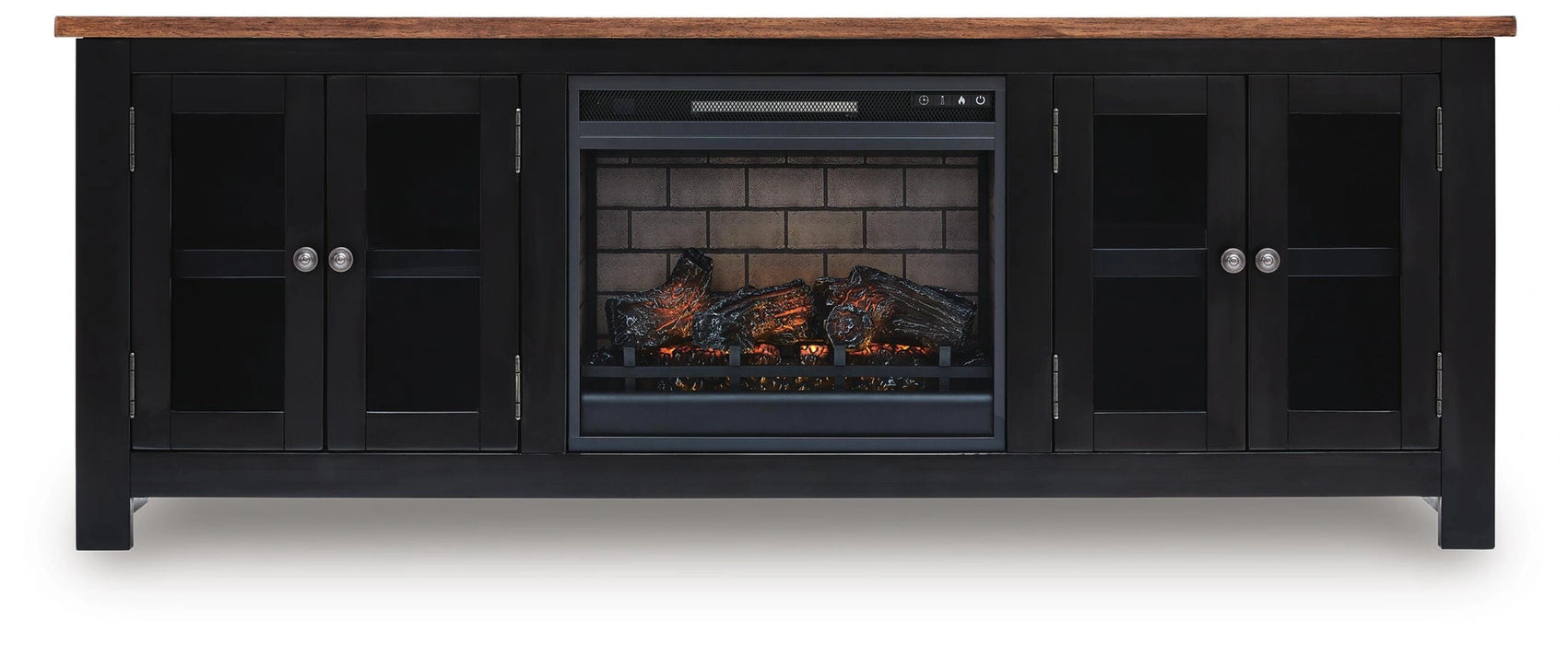 Five Star Furniture - Wildenauer 76" TV Stand with Electric Fireplace