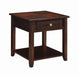 Five Star Furniture - Bradford Square 1-shelf End Table Walnut image