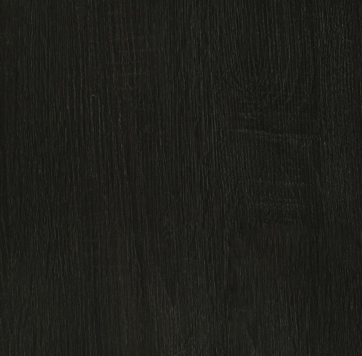 Five Star Furniture - Dacre Round End Table Dark Grey and Black Nickel