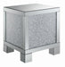 Five Star Furniture - Gillian Square End Table Silver and Clear Mirror image