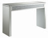 Five Star Furniture - Gillian Rectangular Sofa Table Silver and Clear Mirror image