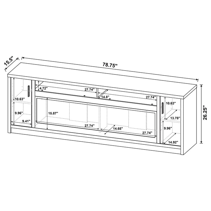Five Star Furniture - Eddy TV Stand Fireplace Console