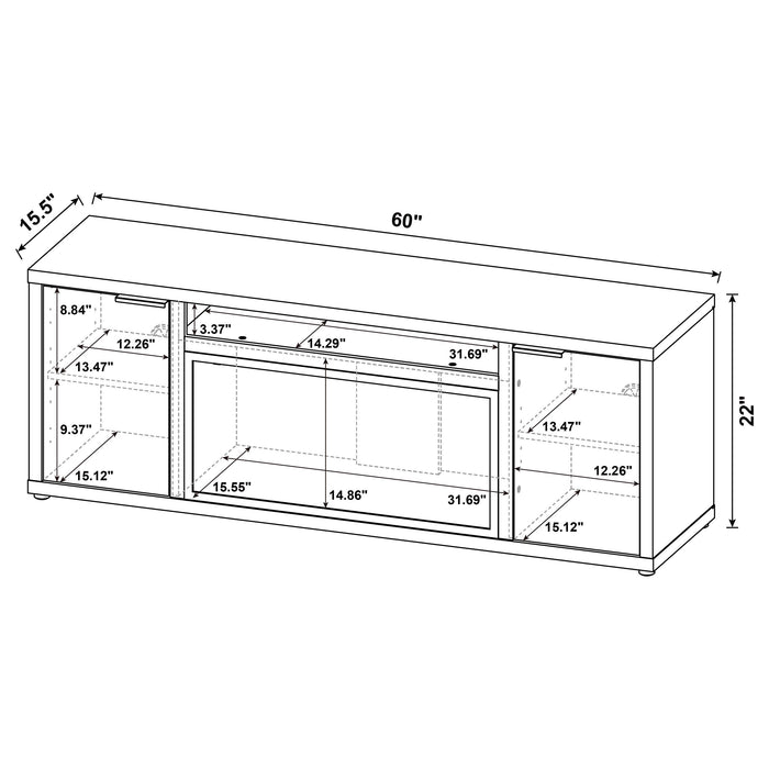 Five Star Furniture - Fuller TV Stand Fireplace Console