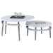 Five Star Furniture - Avilla Round Nesting Coffee Table White and Chrome image