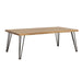 Five Star Furniture - Zander Coffee Table with Hairpin Leg Natural and Matte Black image