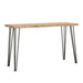 Five Star Furniture - Zander Sofa Table with Hairpin Leg Natural and Matte Black image