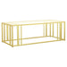 Five Star Furniture - Adri Metal Frame Coffee Table Matte Brass image