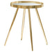 Five Star Furniture - Kaelyn Round Mirror Top End Table Gold image