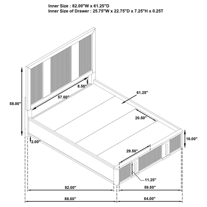Five Star Furniture - Terrace Panel Platform Storage Bed