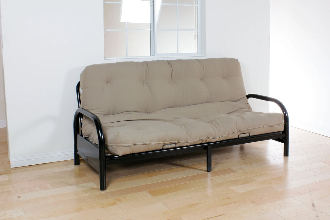 Five Star Furniture - Nabila Black Full Futon Mattress, 8"H