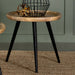 Five Star Furniture - Zoe Round End Table with Trio Legs Natural and Black image
