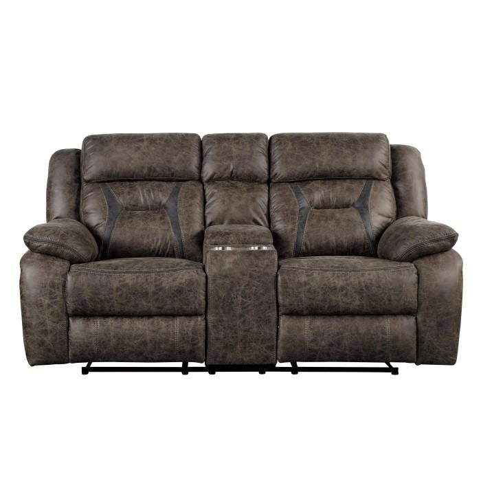Five Star Furniture - Madrona Double Reclining Loveseat in Dark Brown 9989DB-2