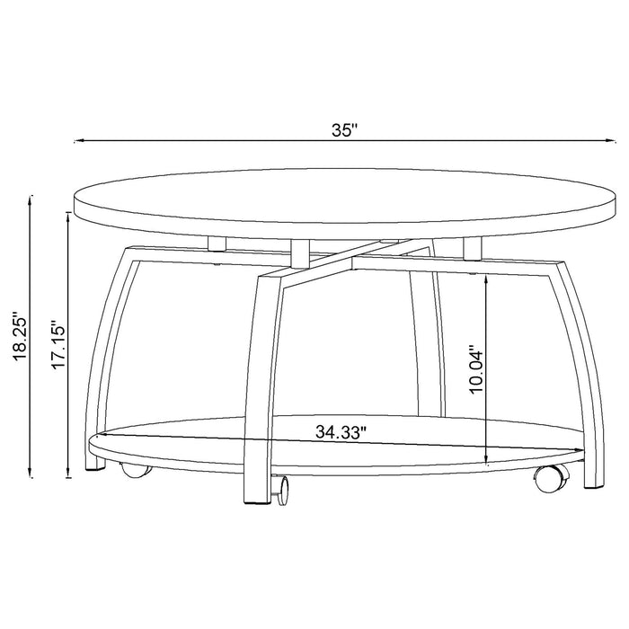 Five Star Furniture - Dacre Mobile Coffee Table