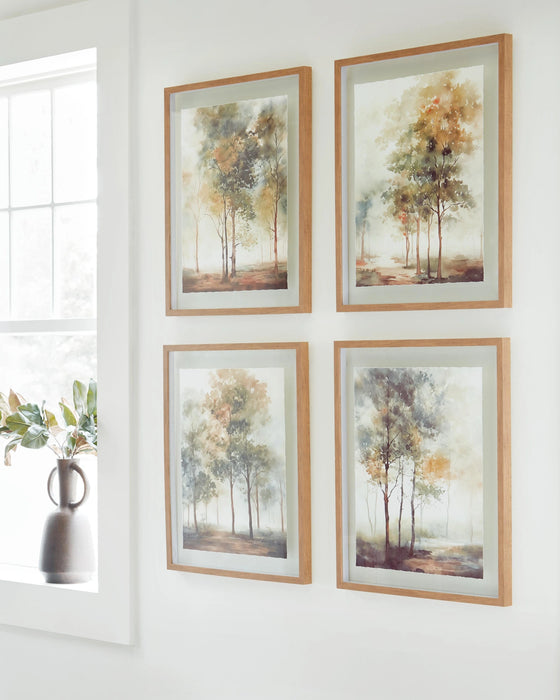 Five Star Furniture - Bryneford Wall Art (Set of 4)